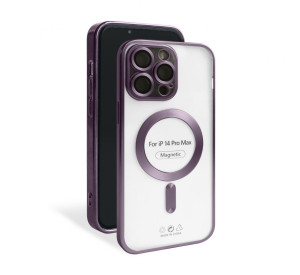 Чехол с функцией MagSafe для Apple iPhone 14 Pro Max violet (02) матовый