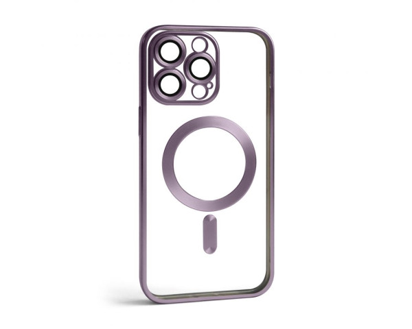 Чехол с функцией MagSafe для Apple iPhone 14 Pro Max violet (02) матовый