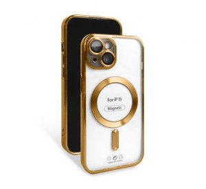 Чохол with MagSafe для iPhone 15 gold