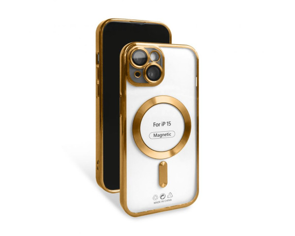 Чохол with MagSafe для iPhone 15 gold