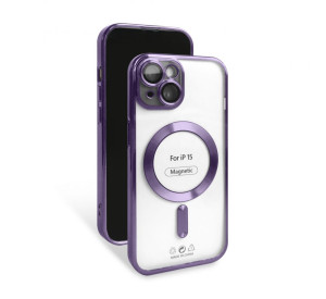 Чохол with MagSafe для iPhone 15 purple