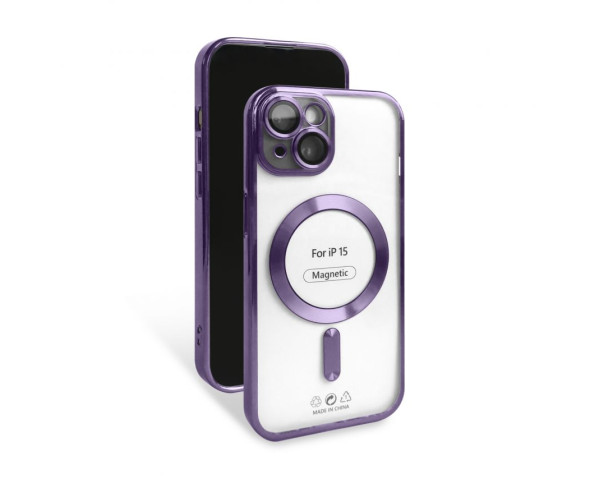Чохол with MagSafe для iPhone 15 purple