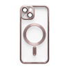 Чохол with MagSafe для iPhone 15 pink matte