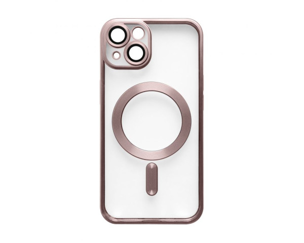 Чохол with MagSafe для iPhone 15 pink matte
