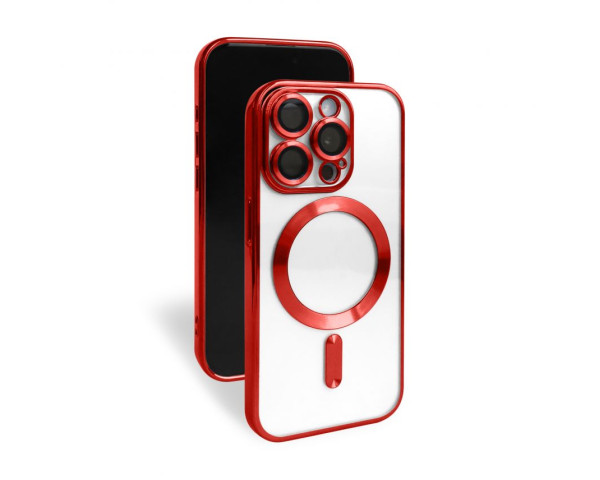 Чехол с функцией MagSafe для Apple iPhone 15 Pro red (1)
