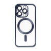 Чохол with MagSafe для iPhone 15 Pro dark blue matte