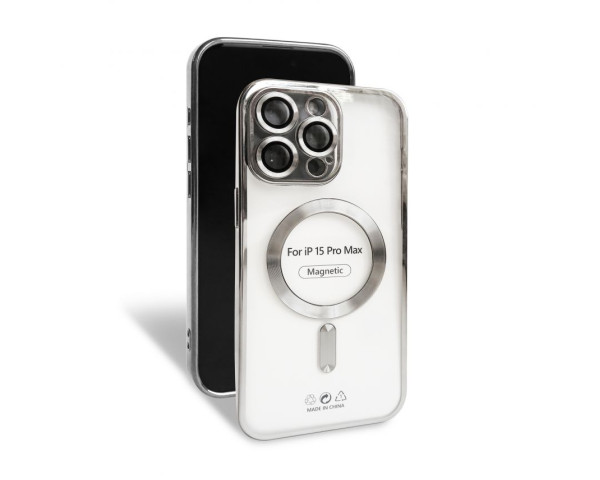 Чохол with MagSafe для iPhone 15 Pro Max silver