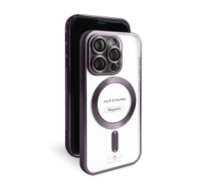 Чехол с функцией MagSafe для Apple iPhone 15 Pro Max violet (02) матовый