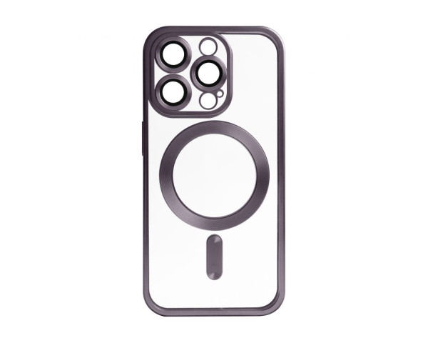 Чехол с функцией MagSafe для Apple iPhone 15 Pro Max violet (02) матовый