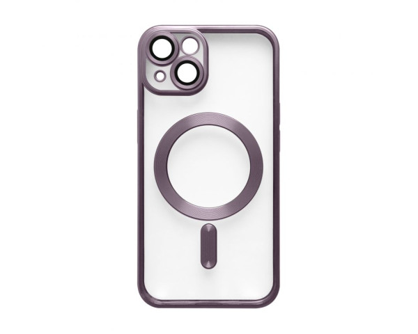 Чехол с функцией MagSafe для Apple iPhone 15 violet (02) матовый