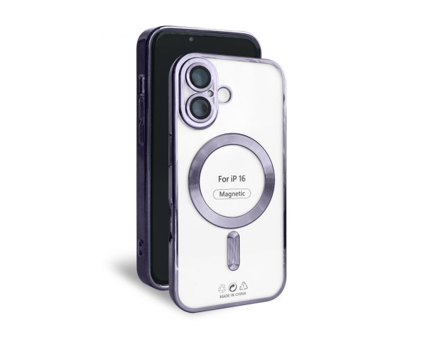 Чохол with MagSafe для iPhone 16 violet