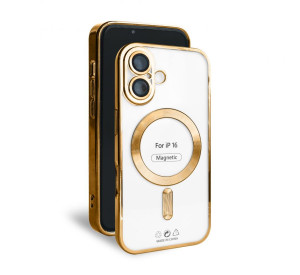 Чехол с функцией MagSafe для Apple iPhone 16 gold (03)