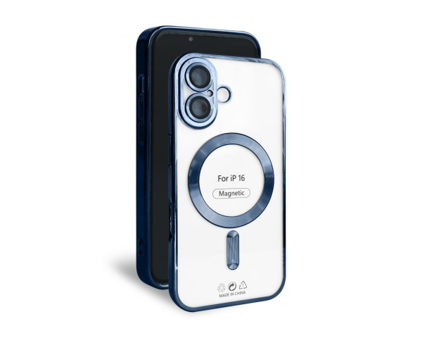 Чохол with MagSafe для iPhone 16 blue