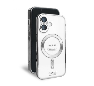 Чехол с функцией MagSafe для Apple iPhone 16 silver (10)