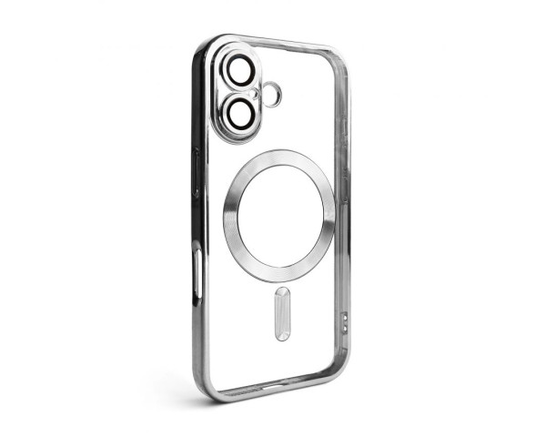 Чехол с функцией MagSafe для Apple iPhone 16 silver (10)