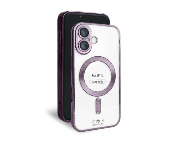 Чехол с функцией MagSafe для Apple iPhone 16 purple (11)