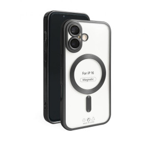 Чехол с функцией MagSafe для Apple iPhone 16 black (09) матовый