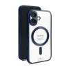 Чехол с функцией MagSafe для Apple iPhone 16 dark blue (07) матовый