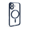 Чехол с функцией MagSafe для Apple iPhone 16 dark blue (07) матовый