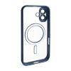 Чехол с функцией MagSafe для Apple iPhone 16 dark blue (07) матовый