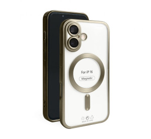Чехол с функцией MagSafe для Apple iPhone 16 gold (03) матовый