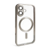 Чехол с функцией MagSafe для Apple iPhone 16 grey (12) матовый