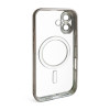 Чехол с функцией MagSafe для Apple iPhone 16 grey (12) матовый
