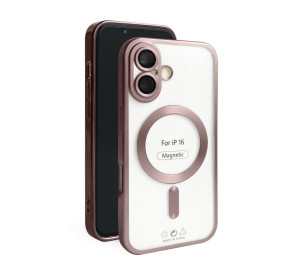 Чехол с функцией MagSafe для Apple iPhone 16 pink (06) матовый
