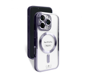Чехол с функцией MagSafe для Apple iPhone 16 Pro violet (02)