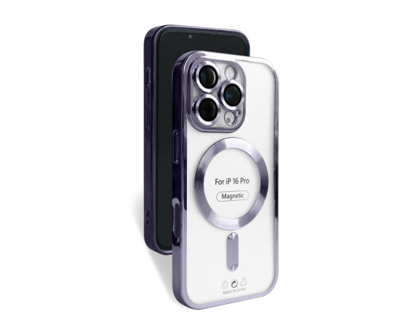 Чехол с функцией MagSafe для Apple iPhone 16 Pro violet (02)