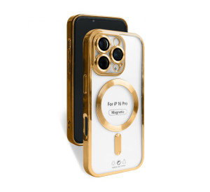 Чехол с функцией MagSafe для Apple iPhone 16 Pro gold (03)