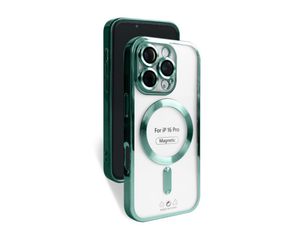 Чехол с функцией MagSafe для Apple iPhone 16 Pro green (05)