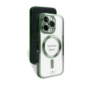 Чехол с функцией MagSafe для Apple iPhone 16 Pro olive (08)