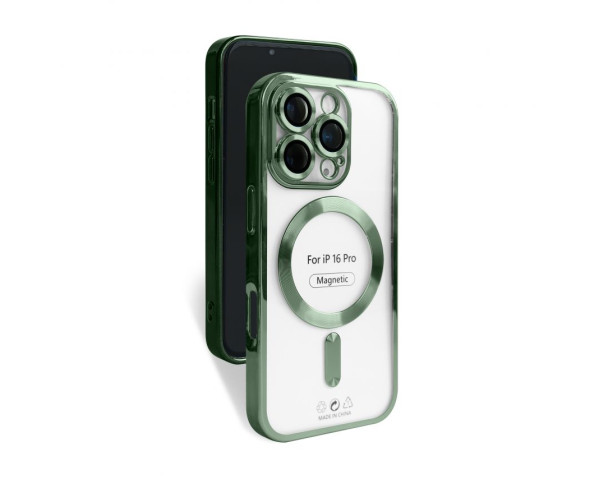 Чехол с функцией MagSafe для Apple iPhone 16 Pro olive (08)