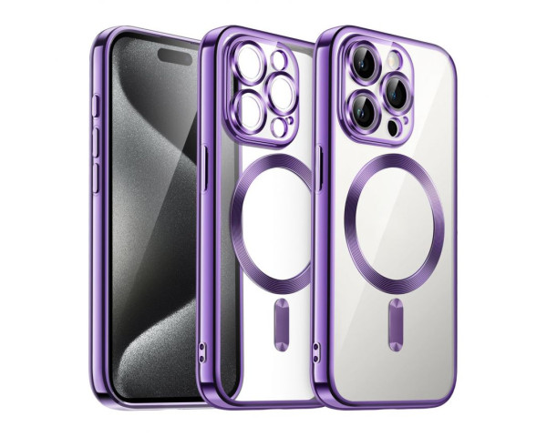 Чехол с функцией MagSafe для Apple iPhone 16 Pro purple (11)