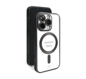 Чехол с функцией MagSafe для Apple iPhone 16 Pro black (09) матовый