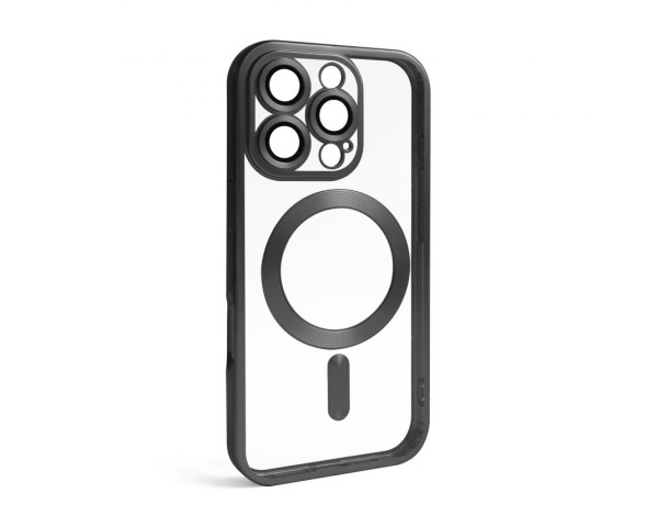 Чехол с функцией MagSafe для Apple iPhone 16 Pro black (09) матовый