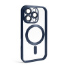 Чехол с функцией MagSafe для Apple iPhone 16 Pro dark blue (07) матовый