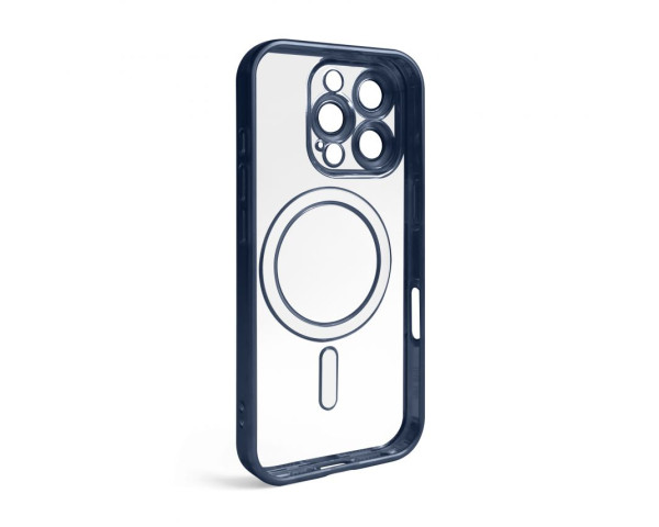 Чехол с функцией MagSafe для Apple iPhone 16 Pro dark blue (07) матовый
