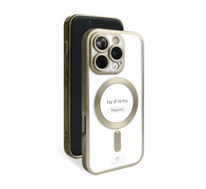 Чехол с функцией MagSafe для Apple iPhone 16 Pro gold (03) матовый