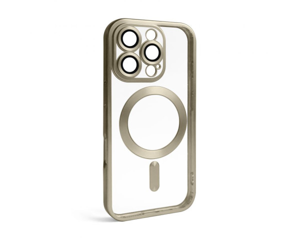 Чехол с функцией MagSafe для Apple iPhone 16 Pro gold (03) матовый