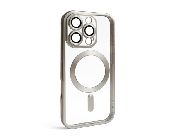 Чехол с функцией MagSafe для Apple iPhone 16 Pro grey (12) матовый
