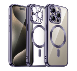Чехол с функцией MagSafe для Apple iPhone 16 Pro Max violet (02)