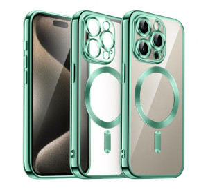 Чехол с функцией MagSafe для Apple iPhone 16 Pro Max green (05)