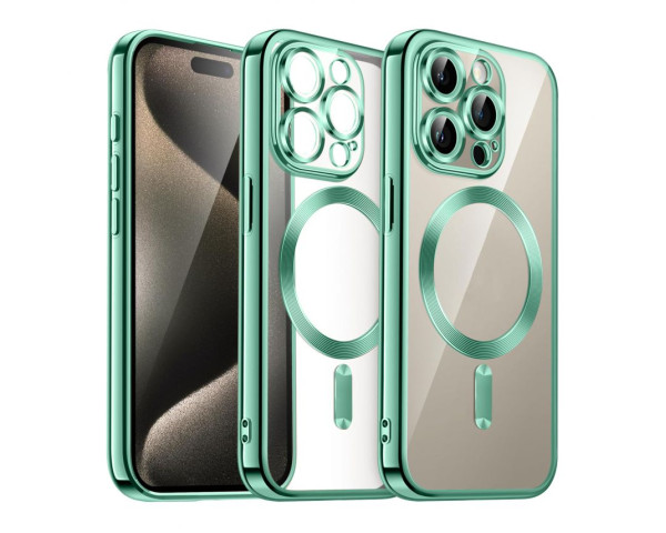 Чехол с функцией MagSafe для Apple iPhone 16 Pro Max green (05)