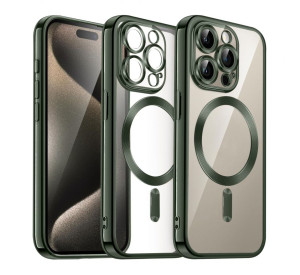 Чехол с функцией MagSafe для Apple iPhone 16 Pro Max olive (08)