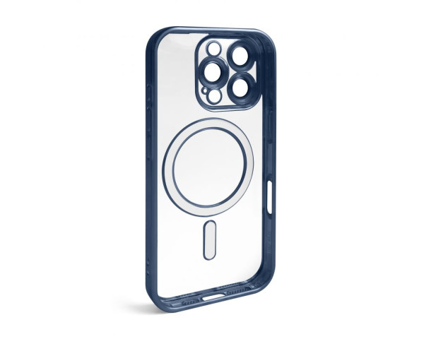 Чохол with MagSafe для iPhone 16 Pro Max dark blue matte