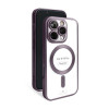 Чехол с функцией MagSafe для Apple iPhone 16 Pro violet (02) матовый