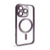 Чехол с функцией MagSafe для Apple iPhone 16 Pro violet (02) матовый