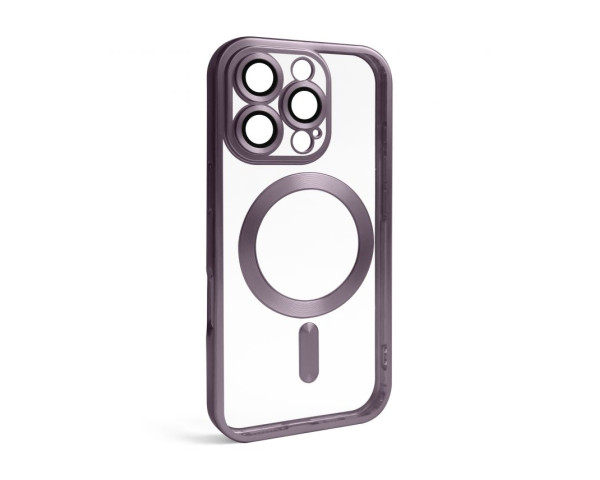 Чехол с функцией MagSafe для Apple iPhone 16 Pro violet (02) матовый